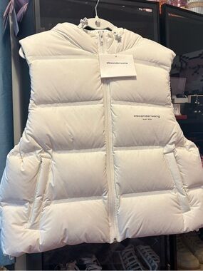 Alexander Wang White Puffer Vest